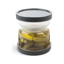 Kum Saati Zeytin Ve Turşu Saklama Kabı Plastik Yeşil Diğer