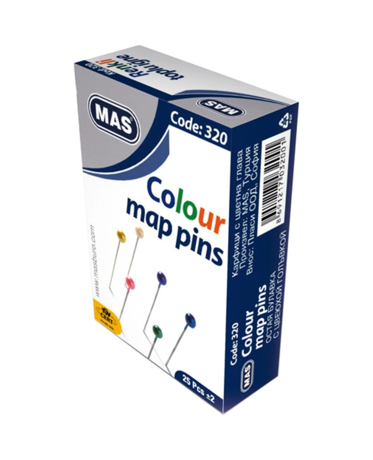 Toplu Iğne Renkli Başlı 32 Mm 36 Paket Diğer