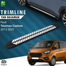 S-dizayn Ford Tourneo Custom Uzun Şase Trimline Gri Yan Basamak 2