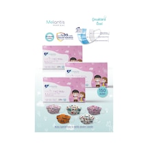 Melantis Medikal Meltblownlu 3 Katlı Telli Cerrahi Maskesi (50 x 3 Paket) 150 Adet Çok Renkli