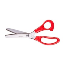 Tokıa Zig Zag Kesim Terzi Sürfile Makası 23.5 Cm Plastik Saplı, 01062021srf