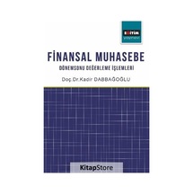 Finansal Muhasebe - Kadir Dabbağoğlu - Eğitim Yayınevi