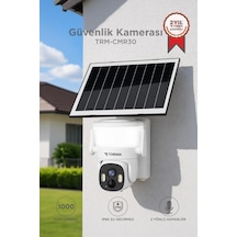 Premium Güneş Enerjili Dış Mekan Kamerası Cmr30 Beyaz Güvenlik Sistemi Duvar Kamera