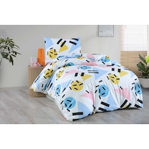 Menderes Home Cotton Collection Ranforce Tek Kişilik Nevresim Takımı Emoji