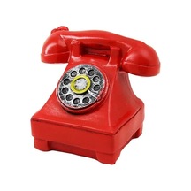 Ers Ankesörlü Telefon Vintage Dekoratif Biblo 12x7.5cm Reçine