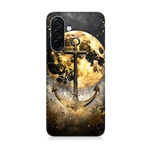 Samsung Galaxy A56 Uyumlu Ay Ve Çapa 1 Desenli Silikon Kılıf