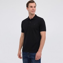 Lumberjack Mb Ct953 Erkek Siyah Polo Yaka Tişört Siyah
