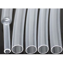 4cm Ø6,4mm Hazır Kesilmiş Parça Daralan Makaron Şeffaf 100adet