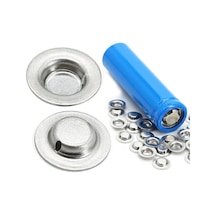 Powermaster Lityum Pil Kutup Ucu Başlığı 18650 Pil 9.5x6.0x2.0x0.3mm Pozitif