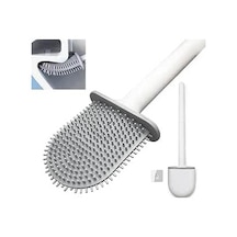 High-tech Silikon Tuvalet Fırçası, Kavisli Tasarım, Çizik Bırakmayan Başlık, Silikon Tuvalet Fırçası, Duvara Yapıştırmalı, Tuvalet, Küvet, Banyo Fırçası, Temizleme Fırçası Siyah
