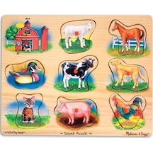 Melissa&Doug Sesli Yapboz Çiftlik Hayvanları Md000268