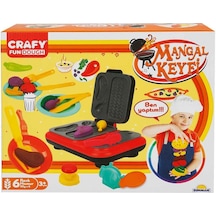 2052 Crafy Mangal Keyfi Oyun Hamuru Seti 300 G 22 Parça