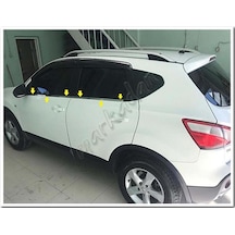 Nissan Qashqai Krom Cam Çıtası 2007-2014 4 Parça Paslanmaz Çelik