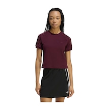 Maroon Adidas Kadın Günlük T-shirt Lace Calı T Kc6453 Bordo