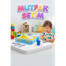 Natura 7 Parça Mini Mutfak Seti - Eğitici Mutfak Aksesuarlı Mini Mutfak Oyun Seti