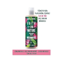 Faith in Nature %99 Doğal Canlandırıcı Ejder Meyvesi Tüm Saç Tipleri İçin Saç Bakım Kremi 400 ML