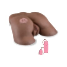 Hızlı Express Big Ass Büyük Boy Titreşimli Realistik Kumral Zenci Bayan Kalça