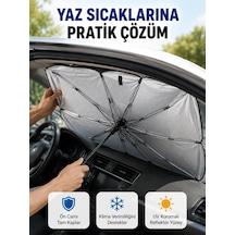 Katlanabilir Oto Güneşlik Uv Koruma Ve Isı Yalıtımı Yeni Nesil Siyah