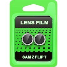 Mey İthalat Samsung Uyumlu Galaxy Z Flip 7 Raze Metal Kamera Lens - Gümüş