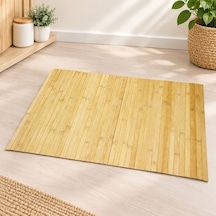Bambu Çubuklu Kaydırmaz Banyo Paspası Çok Renkli