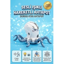 Uzaktan Kumandalı 8 Fonksiyonlu 2.4ghz Şarjlı Işıklı Sesli Duman Atan Oyuncak Robot Ahtapot