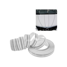 Cbtx 12MM 9.8M Kendinden Yapışkanlı Dekoratif Araç Şerit Bant Hattı Gümüş