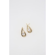 Vıp Küpe 14 K-17158 20mm Çok Renkli