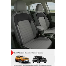 Mocha Taytüyü Oto Koltuk Kılıfı Dacia Sandero-stepway-duster Uyumlu Füme