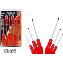 Knıtex 6 Lı Tornavida Seti Vakumlu