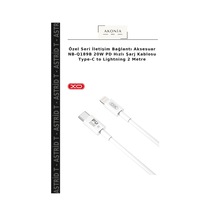 Özel Seri İletişim Bağlantı Aksesuar Nb-q189b 20w Pd Hızlı Şarj Kablosu Type-c To Lightning 2 Metre