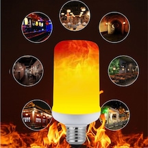 Prize Tak Çalıştır 3 Işık Modlu, Alev Efektli, 5 Watt, E27 Duy Led Ampul, Led Ampul Ve Fişli Duy