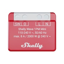 Shelly Wave 1pm Mini Lr Güç Ölçümlü Z-wave Akıllı Röle