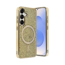 Joko Samsung Galaxy Uyumlu S25 Helen Magsafe Kapak - Gold Altın Diğer