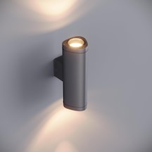 Gala Çift Yönlü Modern Duvar Apliği - 24 Cm Büyük Boy Alüminyum Gövde - Ip65 Su Geçirmez Dış Mekan Bahçe Lam Diğer