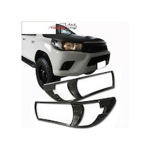 Toyota Hilux Revo 4x4 2016-2019 Far Çerçevesi Kaplama Karbon