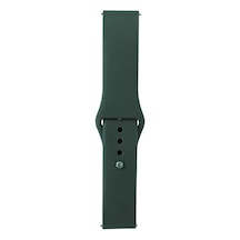 Xiaomi Amazfit Pace Band Serisi 22mm Klasik Kordon Silikon Strap Kayış-pine Yeşil