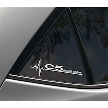 Citroen C5 Napız Kalp Kelebek Cam Için Sticker Yapıştırma