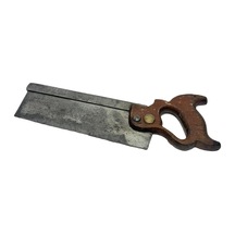 Antika İngiliz Ahşap Testere 37,5cm 002