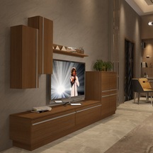 Decoraktiv Eko 6b Mdf Std Tv Ünitesi Tv Sehpası Ceviz