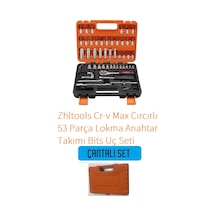 Zhltools Cr-v Max Cırcırlı 53 Parça Lokma Anahtar Takımı Bits Uç Seti