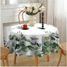 Novahub Yuvarlak Yuvarlak Yeni Ve Su Örtüsü Noel Masa Geçirmez Elli Dayanıklı Bir Aşınmaya Xe Beyaz