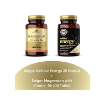 Solgar Cellular Energy 28 Kapsül + Magnesium With Vitamin B6 100 Tablet