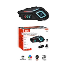 Motor Kask Kulaklık Rgb Modlu Motosiklet Kulaklık Su Geçirmez 5.4 Bluetooth Intercom Blb 36