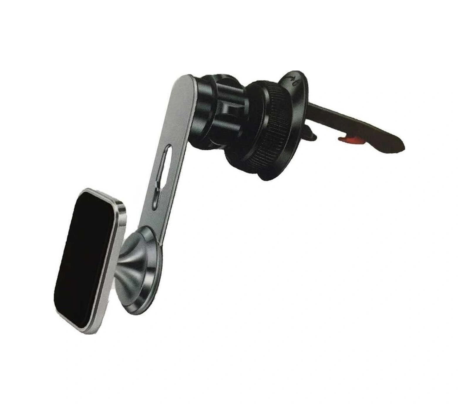 Manyetik Metal Araç Telefon Tutucu 360 Döner, Güçlü Mıknatıs, Şık Tasarım Siyah