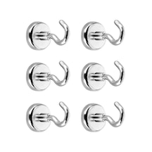 Manyetik Kancalar, Manyetik Kanca, Güçlü Mıknatıs Nodyme 5,5 Kg Çekme Kuvveti 6'lı Paket Zhuoxuan