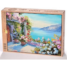 King Of Puzzle Taraçadan Sahil Ahşap Puzzle 1000 Parça