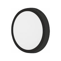 Ayrex Cata Ct-5235 18w Panel Led Armatür Siyah Yuvarlak Sıva Üstü Metal Kasa Günışığı 3200k Diğer