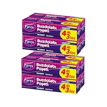Buzdolabı Poşeti Küçük Boy 4 Al 3 Öde 4 40 20 X 30 Cm İkili Set