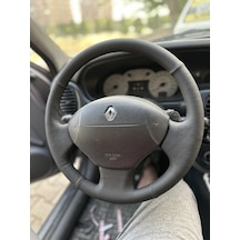 Megane 1 Uyumlu Araca Özel Direksiyon Kılıfı Siyah