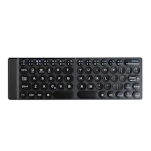 Wiwu FMK-01 Mini Keyboard Katlanabilen Ultra İnce Bluetooth Klavye & Taşıma Çantası & Stand - ZORE-219873